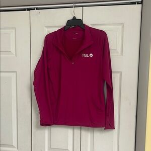 TQL Maroon Quarter-Zip Pullover